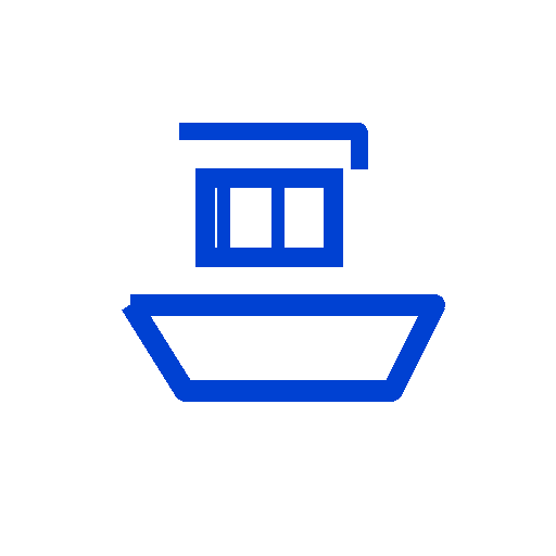 Global supply chain management icon