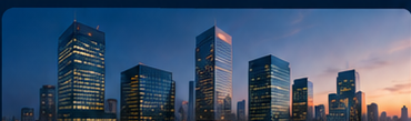 Business district skyline